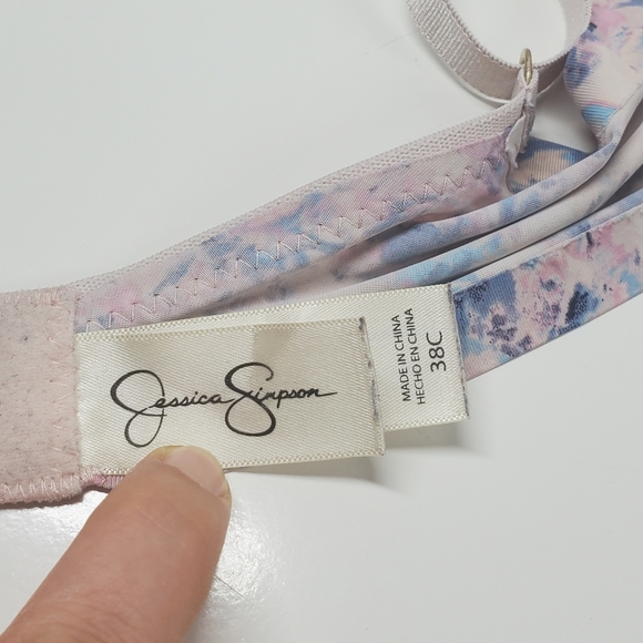 Jessica Simpson Pink Floral Bra - Picture 5 of 7